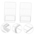 thumbnail image 4 of SEWACC 2pcs Refrigerator Dividers White Iron Space Separation Restaurant Use, 4 of 8