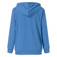 thumbnail image 5 of Yuyuzo Womens Hoodies Drawstring Button Collar Pullover Tops Casual Long Sleeve Fall Sweatshirts, 5 of 5