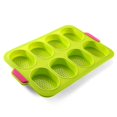thumbnail image 1 of Silicone 8 Cavities Oval Shape Cake Mold DIY Perforated Cake Baking Mould Kitchen Baking Tool, 1 of 10