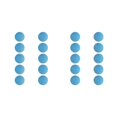thumbnail image 2 of maskred 10 Pieces EVA Foam Golf Swing Training Exercises Balls Practice Light Blue 42mm 2Set, 2 of 6