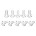 thumbnail image 1 of Unique Bargains M6x12mm Plastic Phillips Bolts PC Pan Head Machine Screws Transparent 50 Pack, 1 of 5