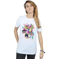 thumbnail image 2 of DC Comics Womens Teen Titans Go 80s Icons Cotton Boyfriend T-Shirt, 2 of 3