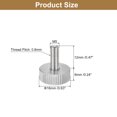 thumbnail image 2 of Unique Bargains Vis Moletées pour Pouce M5x12 mm, Lot de 5 Boulons Plats à Tête Moletée en Acier Inoxydable 304, 2 of 5