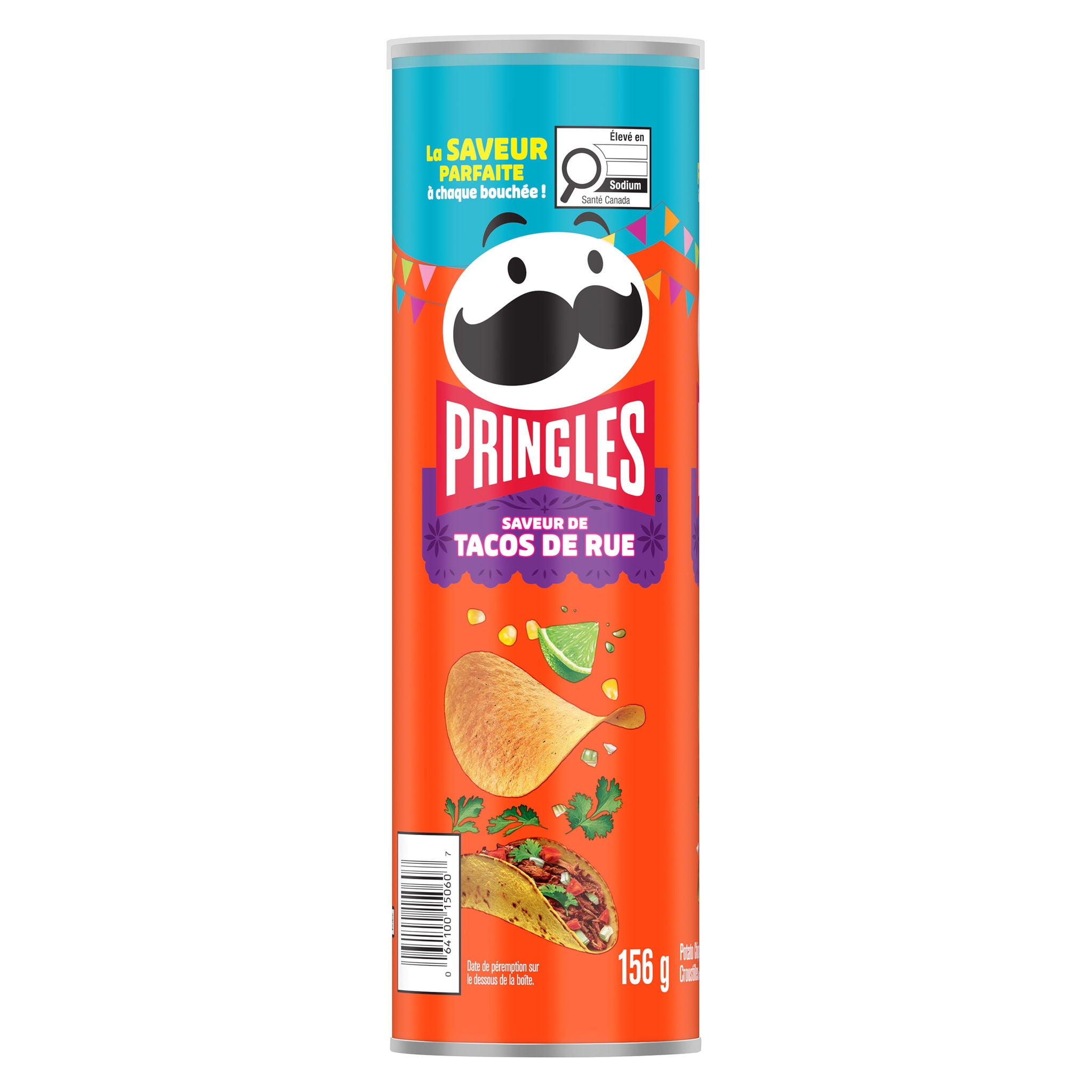 Pringles® Saveur de Taco de rue Croustilles 156g