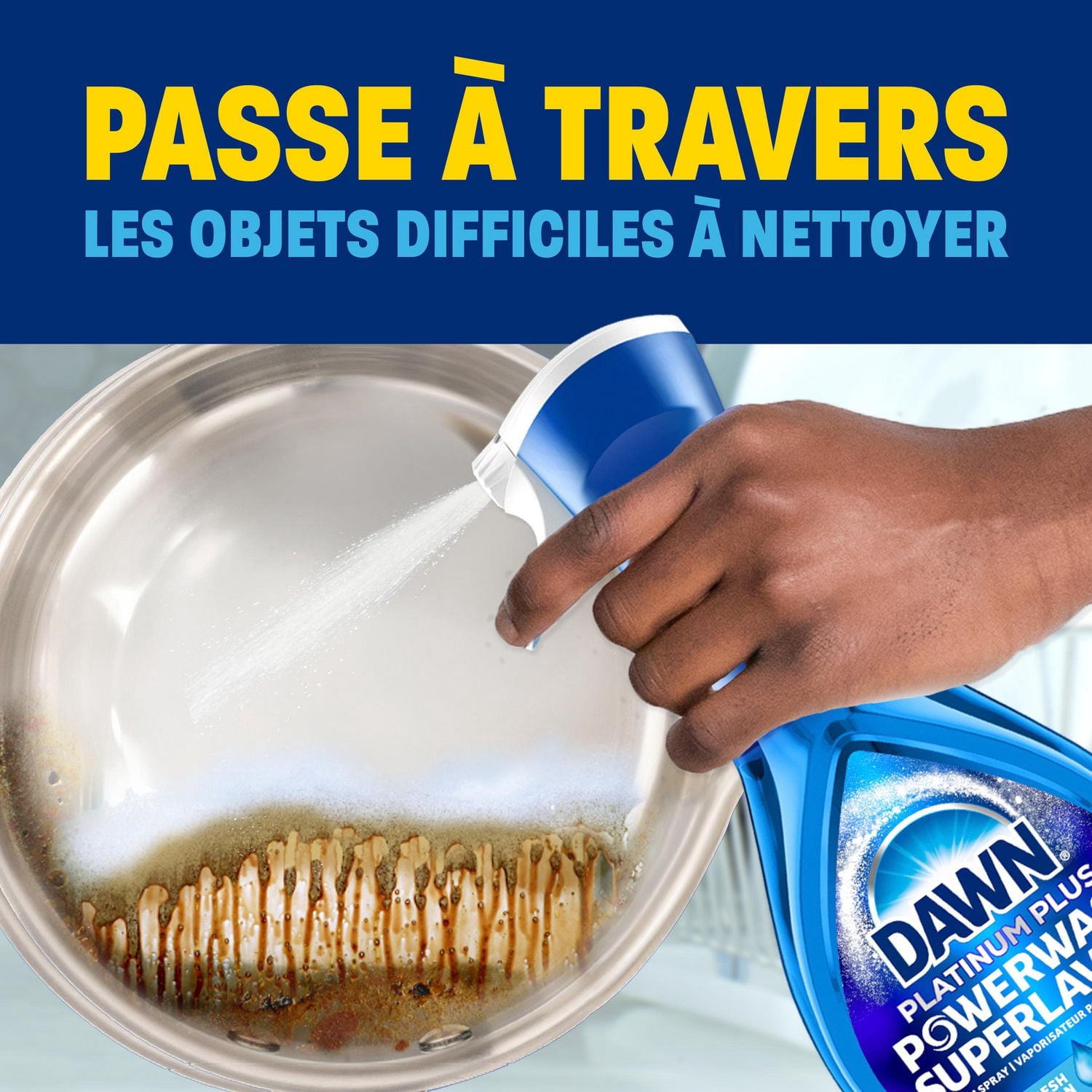 Dawn Powerwash Vaporisateur pour la Vaisselle au Citron, Recharge de Savon à Vaisselle Liquide 473ML