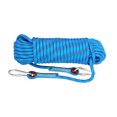 thumbnail image 3 of TOMSHOO Blue 10mm Nylon Safety Rope for Climbing, Rescue, and High-Altitude Work, 20M Length with Dual Hooks, Durable Polyester & Polypropylene Construction, Max Load 888kg, 3 of 6