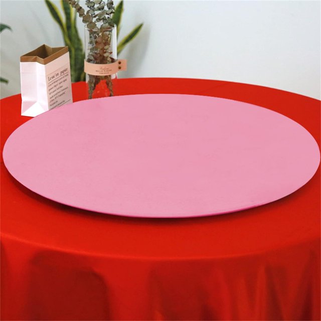 ORUYROP 2-Pack Cocktail Round Table Topper Cap Spandex Fitted Stretch Cocktail Tablecloth Tight Stretchable Elastic for Weddings Banquets Events Parties Restaurants(Size: 140cm,Color: Pink 29,