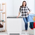 thumbnail image 4 of Costway Portable Washing Machine 20lbs Washer 8.5lbs Spinner Built-in Drain Pump, 4 of 10