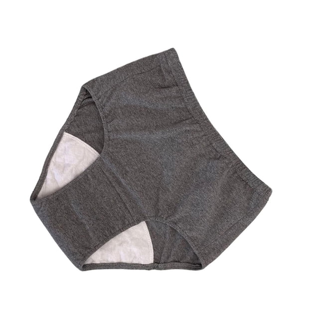 pitrice Soft Men Incontinence Underwear Urine for Sleeping Long Time Driving Adult Dark Grey L