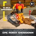 thumbnail image 2 of Monster Jam Smash & Bash SmashBot Playset with Launcher and Monster Truck, 1:64 Scale, 2 of 4