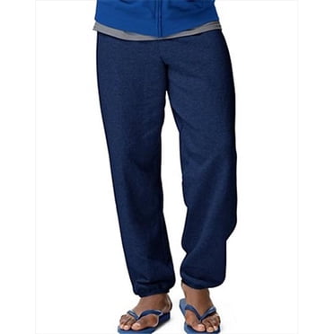 Hanes P650 Comfort Blend Ecosmart Mens Sweatpants, Navy Blue - Extra Large