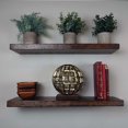 thumbnail image 3 of Willow & Grace Tom 24 Inch Floating Wood Shelves, Dark Walnut (6 Pack), 3 of 8