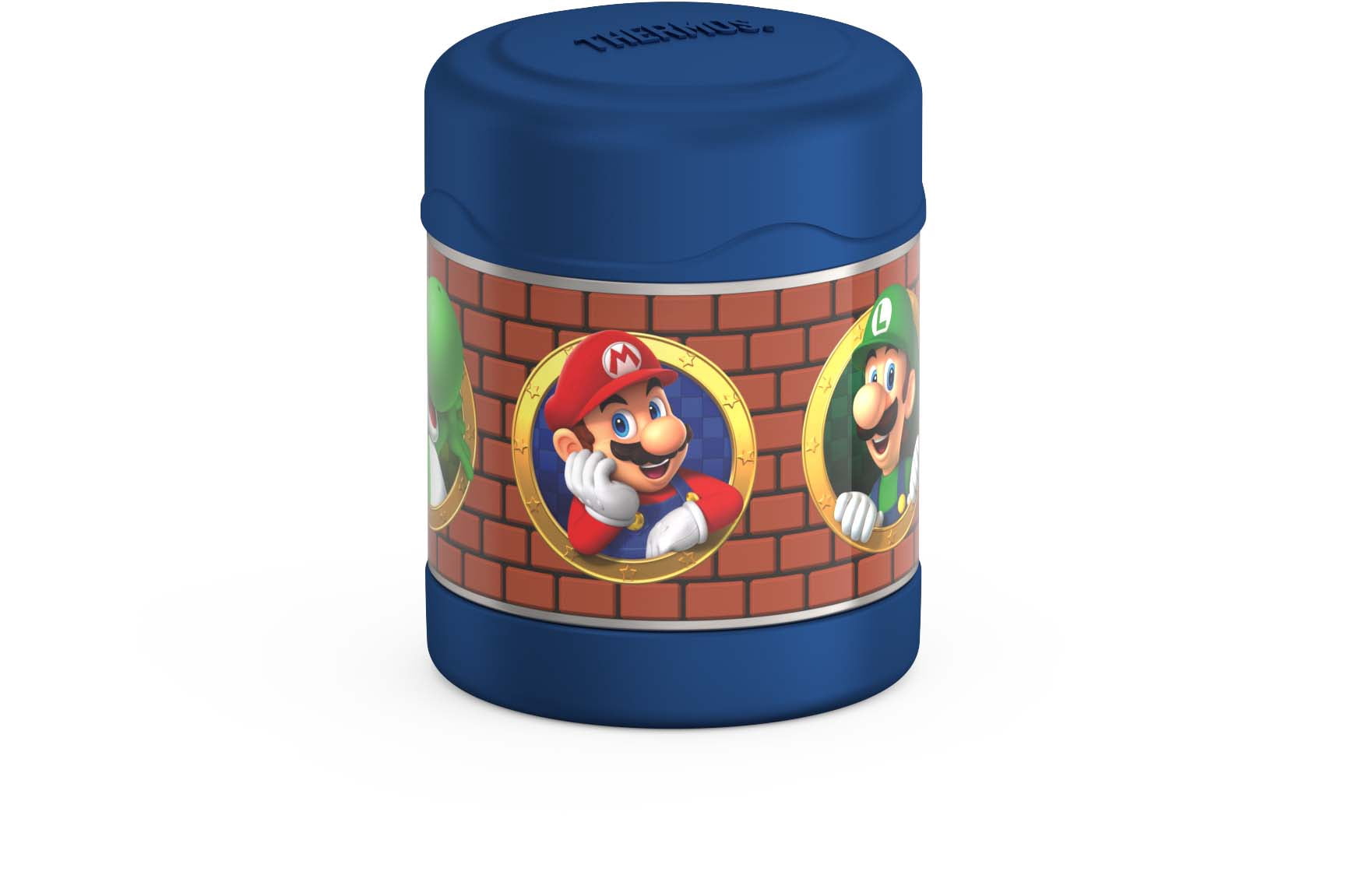 Thermos Kids Pot alimentaire FUNtainer isolé sous vide en acier inoxydable, 295ml, Mario
