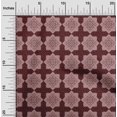 thumbnail image 2 of oneOone Cotton Silk Maroon Fabric Asian Block Sewing Craft Projects Fabric Prints By Yard 42 Inch Wide, 2 of 4