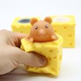 thumbnail image 5 of Squish Cheese Mouse Toy Squish Cheese Toy Stress Relief Squeeze Toy Anxiety Relief Squeeze Toy Squish Cheese Mouse Toy Environmental Friendly Soft Silicone Anxiety Stress Relief, 5 of 5