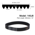 thumbnail image 2 of Unique Bargains 140J8 PJ V-Ribbed Belt, EPDM, 14' Length, 2 Packs, 2 of 5