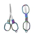 thumbnail image 1 of Stainless Steel Scissors Folding Scissors Stainless Steel Portable Mini Travel Scissors Foldable Pocket Scissors Badge Small Scissors, 1 of 6
