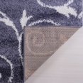 thumbnail image 4 of Ladole Rugs Shaggy Rabat Abstract Pattern Sustainable Spirals Style Indoor Small Runner Rug in Dark Gray White 2'7" x 4'11", 4 of 4