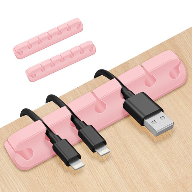 Clearance! Desktop Silica Gel Thread Data Cable Storage Buckle Finishing Buckle Fixing Clamp Sales ad Delivery Today Items #12