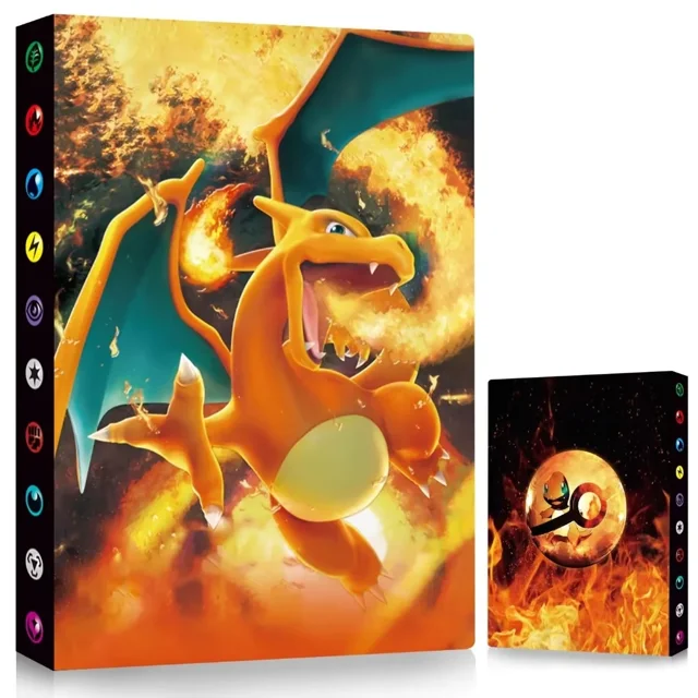 Trading Card Holder Card Album Binder, Protection Folder Book Collectible Card Album, 4-Pocket with 30-Pages 240-Trading Cards Capacity, Present for Children(CK5)