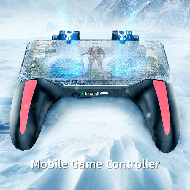Manette de Jeu H10 Ergonomique Sensible Sans Délai à Quatre Doigts pour Téléphone Mobile, Poignée de Gâchette de Jeu pour Android