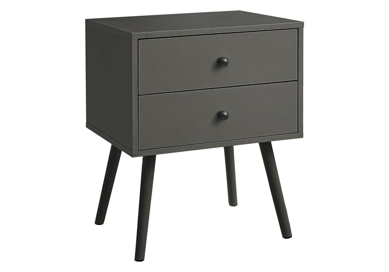 Monarch Specialties Table D'appoint, Chambre À Coucher, Bout, Salon, Table De Nuit, Table D'appoint, Tiroir De Rangement, Stratifié Blanc, Moderne, Contemporain
