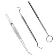thumbnail image 2 of VONKY Mouth Mirror Set Stainless Steel Tooth Plaque Remover Salon Professional Teeth Cleaning Health Care Instrument 3Pcs 1Set, 2 of 6
