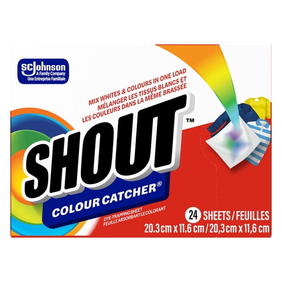 Shout Colour Catcher Dye-Trapping Sheets, 24 Count