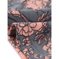 thumbnail image 5 of GRACE & GRANDEUR Robe Midi d'Été Plissée à Fleurs à Manches Courtes à Col Rond pour Femme Grande Taille1X Rose, 5 of 5