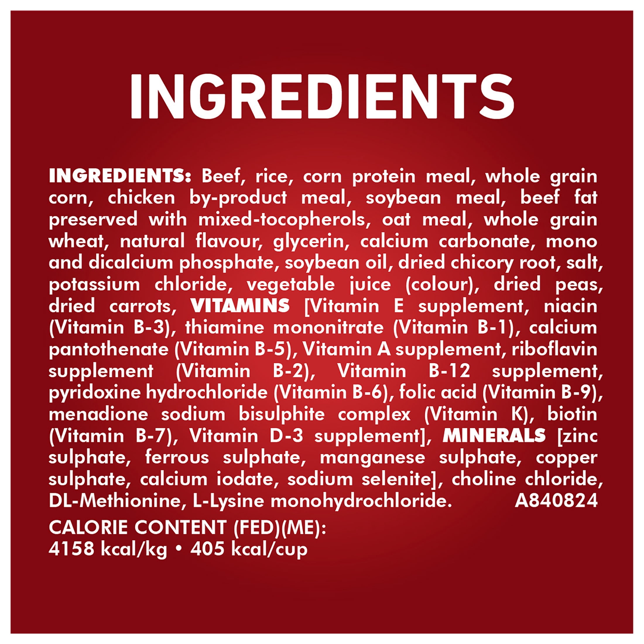 Purina ONE Équilibre du Microbiome Formule au Bœuf & au Riz, Nourriture Sèche pour Chiens 1.72kg