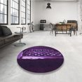 thumbnail image 4 of Ahgly Company Machine Washable Indoor Rectangle Transitional Purple Violet Purple Area Rugs, 7' x 10', 4 of 7