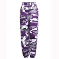 thumbnail image 1 of EQWLJWE Pantalon pour Femmes Mode Femmes Décontracté Poche Chevilles Resserrées Fermeture Éclair Pantalon Imprimé, 1 of 7