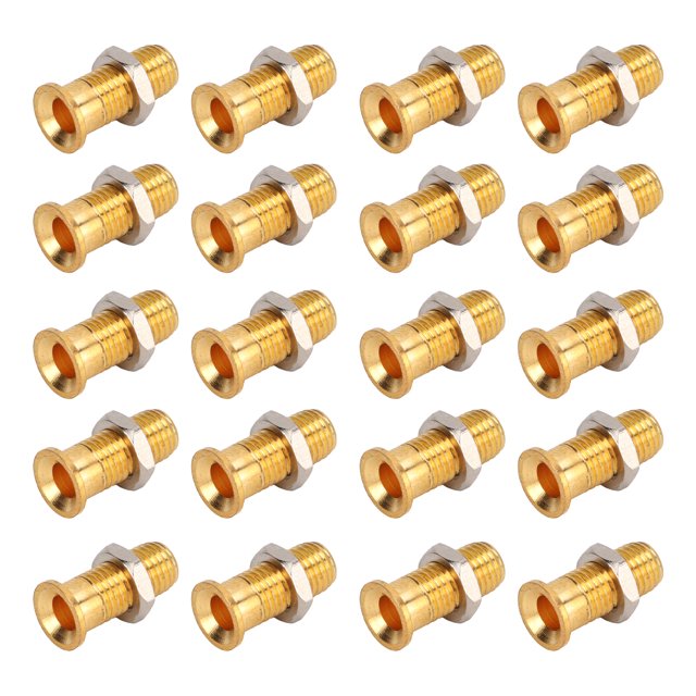Banana Jack, Banana Socket Transmission 4mm 20Set CNC Technology With M6 Hex Nut For Electrical Test For Household