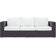 thumbnail image 5 of Modway Convene Outdoor Sofa Patio Furniture, White, 5 of 5