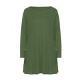 thumbnail image 5 of zanvin Hauts pour Femmes, Mode pour Dames Décontractée à Manches Longues, Robe T-shirt Ample Unie avec Poches, Chemise, 5 of 5
