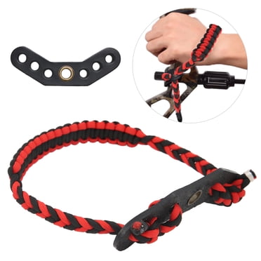 Écharpe de Tir à l'Arc, Corde en Nylon Épaissie Écharpe de Tir à l'Arc Écharpe de Poignet Ajustable Corde Composée pour Chasse Tir