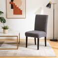 thumbnail image 4 of EGNMCR Home Decor, Room Decor, Fall And Winter Thickened Fleece Chair Cover All-purpose Dining Chair Cover Household Dining Table And Chair Cover Dirt-proof Chair Cover Polyester chairs covers, 4 of 6