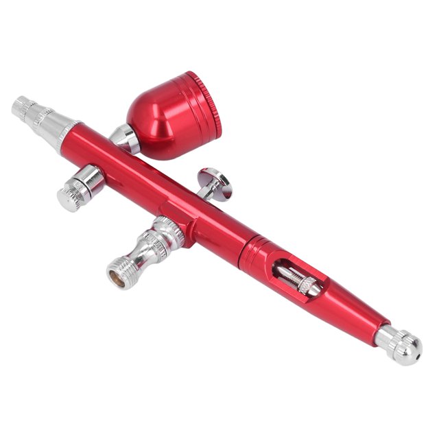 Airbrush, Easy To Operate Brass Practical Portable Small Cordless Airbrush For For Nail Art For Makeup Red,Gold