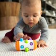 thumbnail image 3 of Fat Brain Toys Rolio - Sensory Tummy Time and Rattle Toy for Babies Ages 6 Months+, 3 of 4