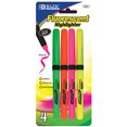 thumbnail image 1 of Bangkit 2321-24 Surligneurs Fluorescents Style Stylo BAZIC avec Poignée Coussin (4/Pack), 1 of 1