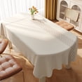 thumbnail image 1 of PVC Tablecloth, Rectangular Picnic Party Cloth, Waterproof Dinner Table Cover, Beige Home Decor, Washable Easy-Clean Tabletop Protector, 1 of 1