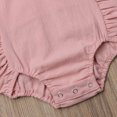 thumbnail image 2 of SUNSIOM Bébé Fille Combinaison Sans Manches Volant Solide Romper Tenue d'Été, 2 of 5