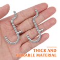thumbnail image 3 of HLONK 40 Pcs Peg Board Hook Metal Pegboard Tools Hooks Shop Stainless Steel, 3 of 6
