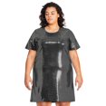 thumbnail image 1 of George Plus Women's Metallic Dot Sequin Tee Dress, 1 of 6