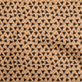 thumbnail image 1 of oneOone Cotton Flex Brown Fabric Geometric Triangle With Chevron Craft Projects Decor Fabric Printed By The Yard 40 Inch Wide, 1 of 4