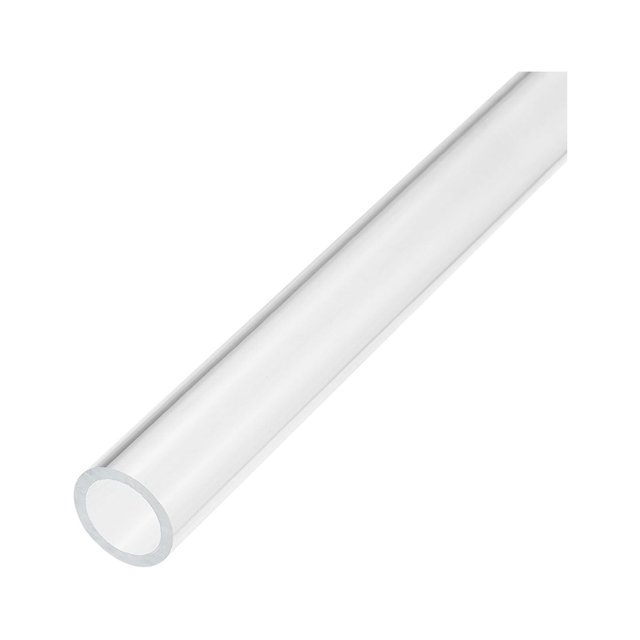 Unique Bargains Tuyau Acrylique Transparent Rigide Tube Rond 16mm ID 22mm OD 6 Pouces pour Lampes et Lanternes Système de Refroidissement par Eau