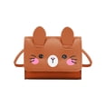 thumbnail image 1 of Btomtd Small And Cute Mini Western-style Children's Coin Purse, Brown, 1 of 6