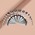 thumbnail image 4 of 36Pcs Ear Stretching Tapers Kit Stainless Steel Ear Gauges Body Piercing Jewelry, 4 of 8
