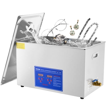 VEVOR Ultrasonic Cleaner 30L Commercial Ultrasonic Cleaner Total 1200W for Cleaning Eyeglasses Rings Large Capacity Heated Ultrasonic Cleaner (30L, 1200W)