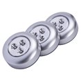 thumbnail image 1 of LIGHT IT! By Fulcrum, 30010-301 Stick-On Light, Silver, 3 Pack, 1 of 4